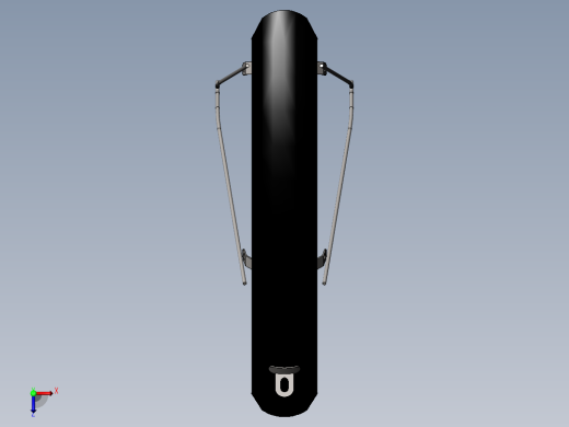 自行车前面车轮的挡泥板俯视缩略图