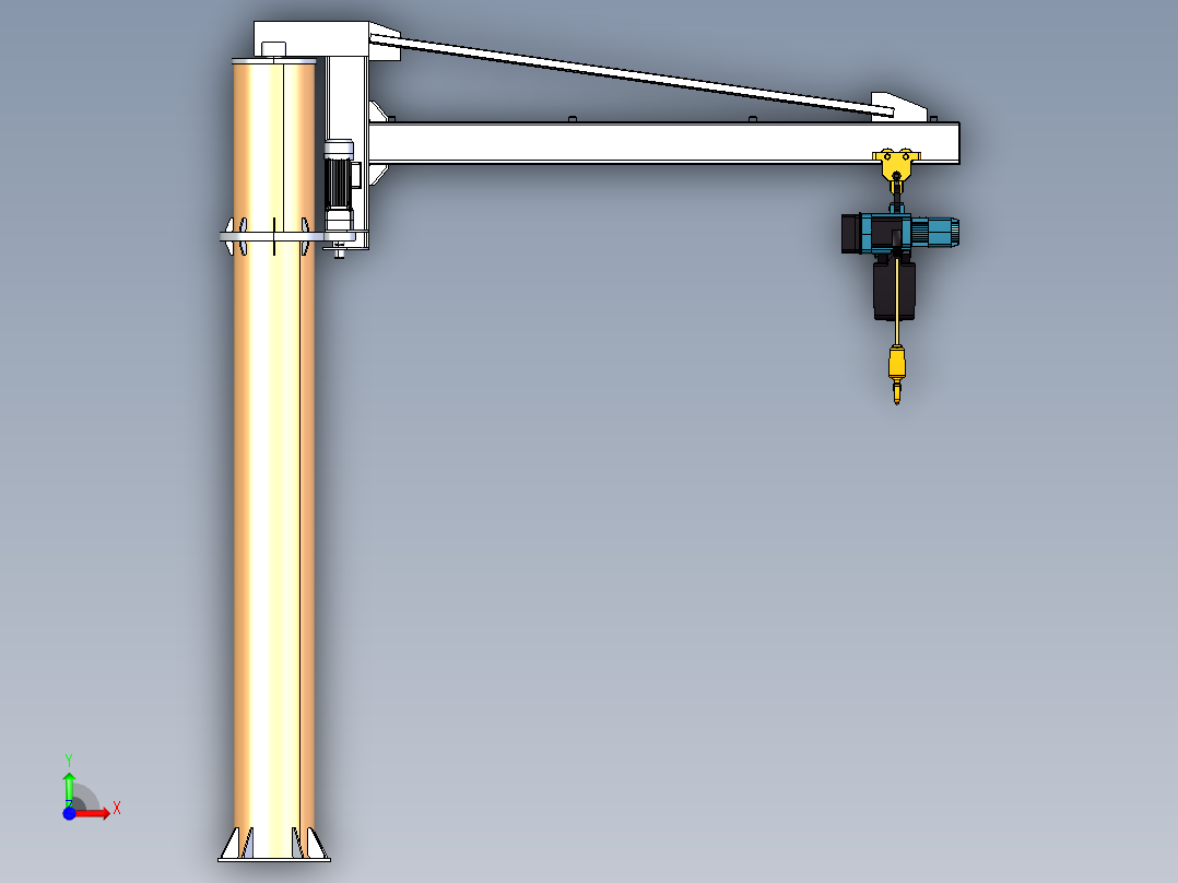 起重机2吨前视图