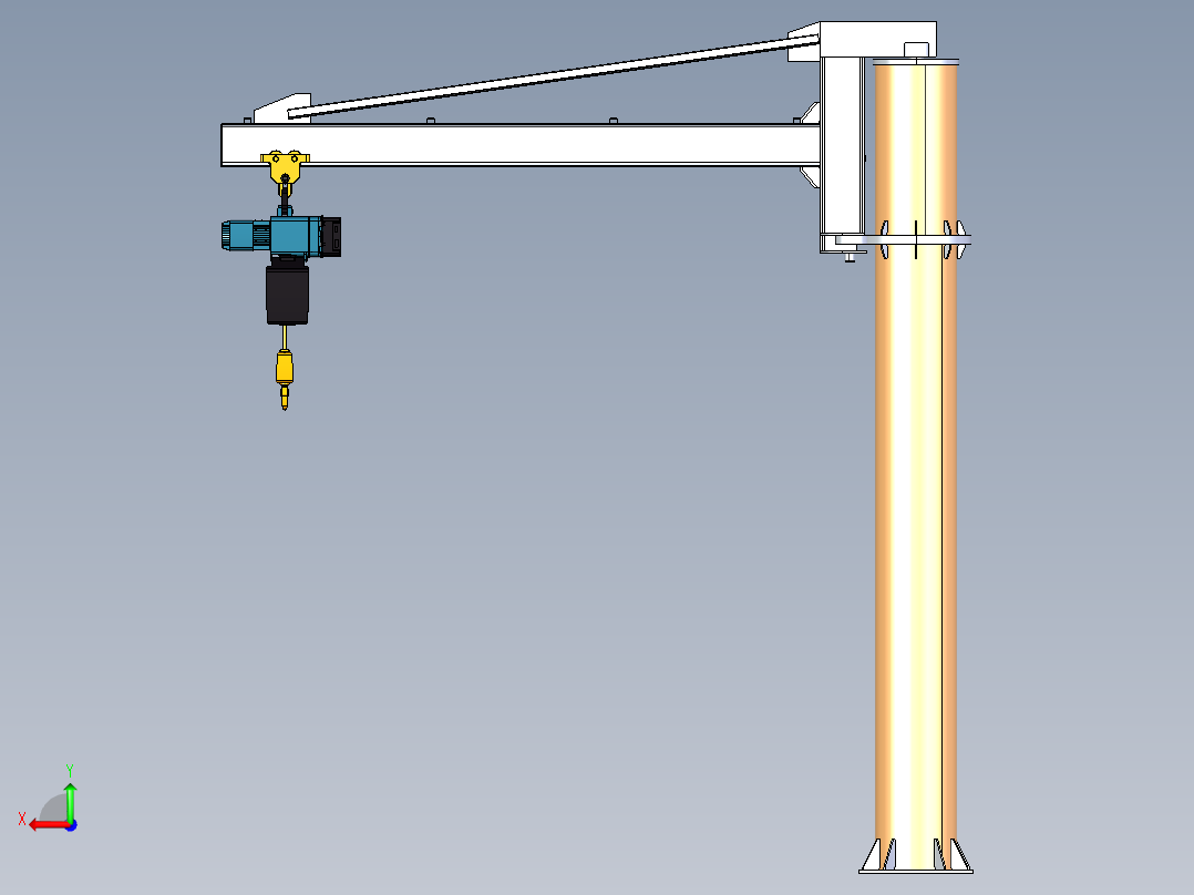 起重机2吨后视图