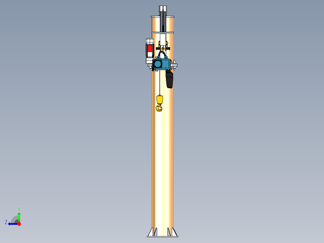 起重机2吨右视图