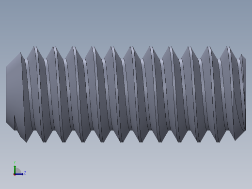 UNC 平头紧定螺钉-UNC SET SCREW 0.250 x0.625.SLDPRT左视缩略图