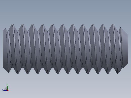 UNC 平头紧定螺钉-UNC SET SCREW 0.250 x0.625.SLDPRT右视缩略图