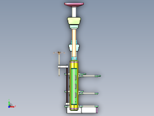医用吊塔180ES三维模型前视缩略图