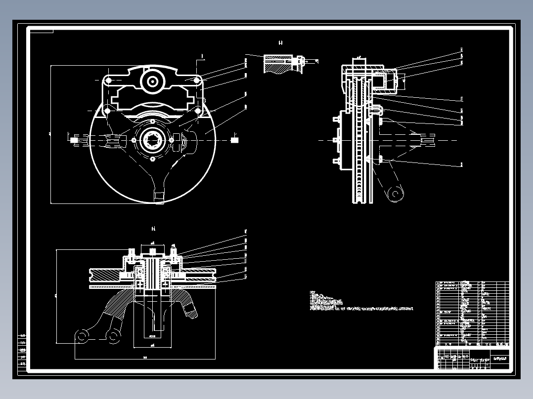 制动器CAD设计图纸616723==70