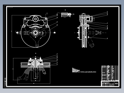 制动器CAD设计图纸616723==70