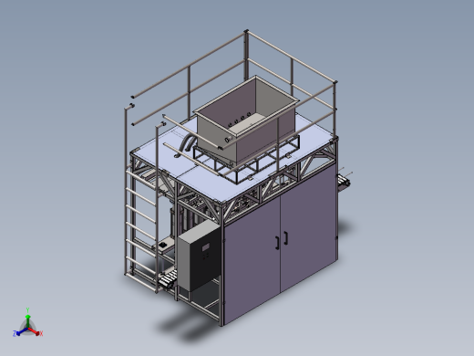 石油灌装机SW 非标自动化设备3D图纸3D模型正等轴测缩略图