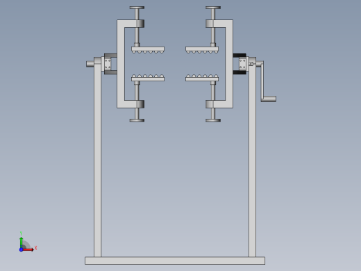 可调节的门烘烤支架前视缩略图