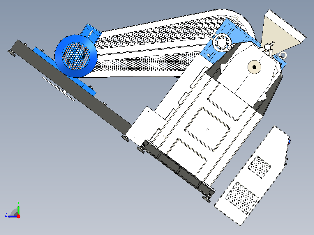 SW塑料挤出机右视图