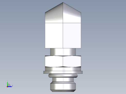 卡套式工业通用硬管接头EO_Adjustable_Locknut_elbow_WEE06LLMORCF左视缩略图