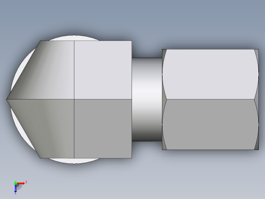 卡套式工业通用硬管接头EO_Adjustable_Locknut_elbow_WEE06LLMORCF俯视缩略图