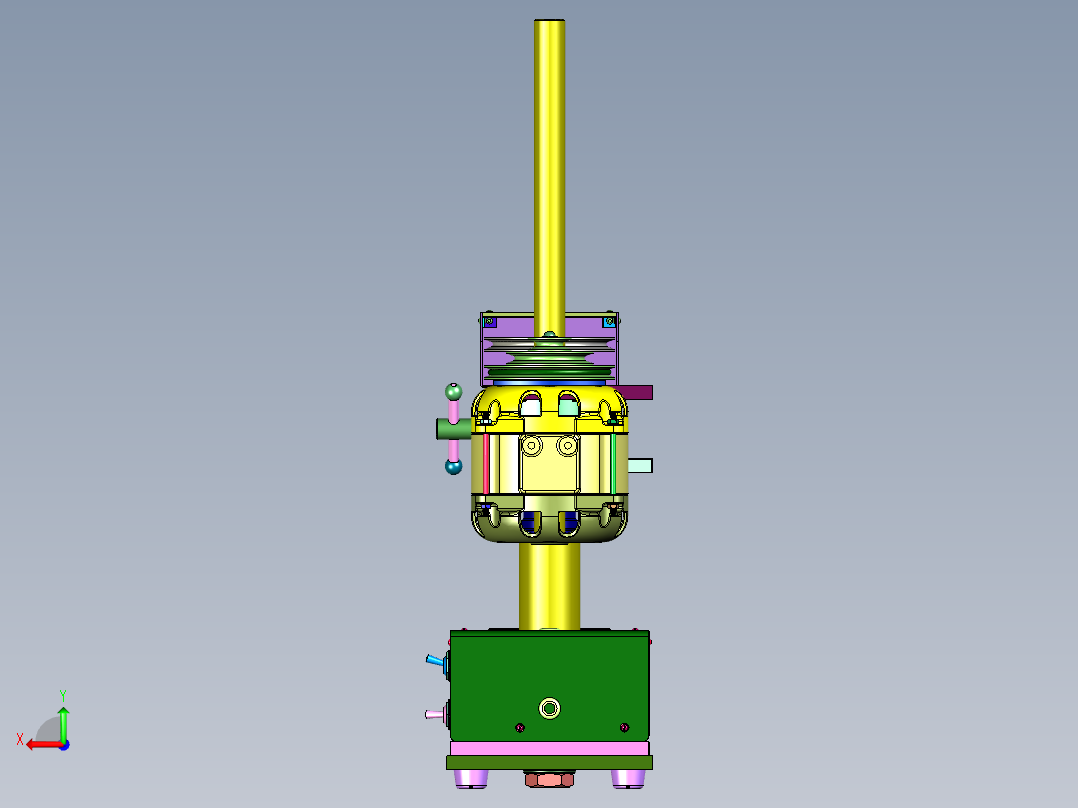 工业级工作台高精度钻孔机后视图