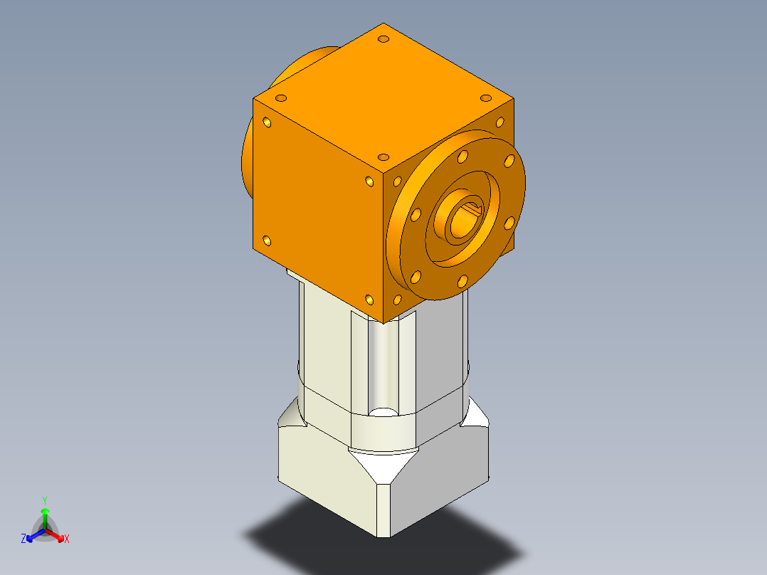 换向器PW140双孔 PLX120-L3 22-110-145-M8.stp主视图