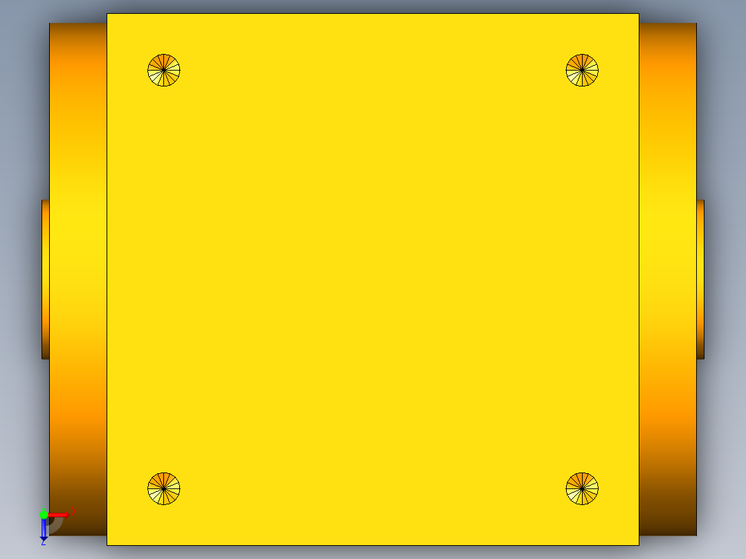 换向器PW140双孔 PLX120-L3 22-110-145-M8.stp俯视图