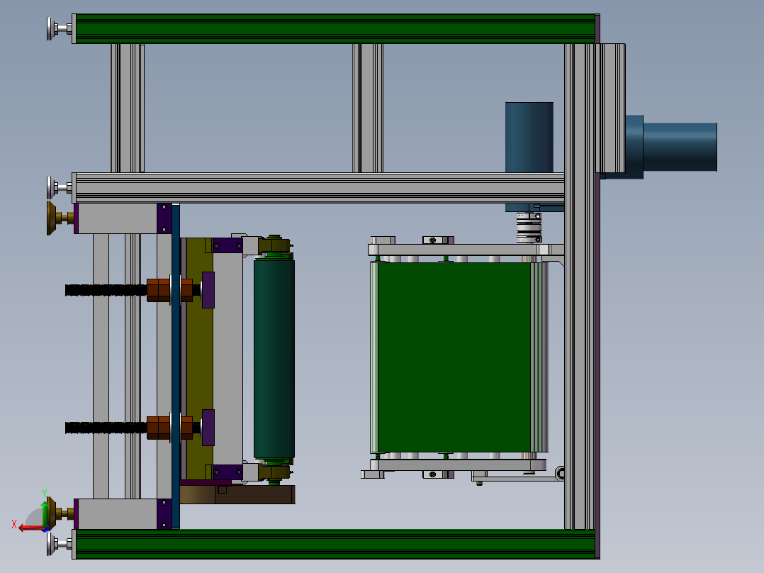 凸轮打磨机后视图