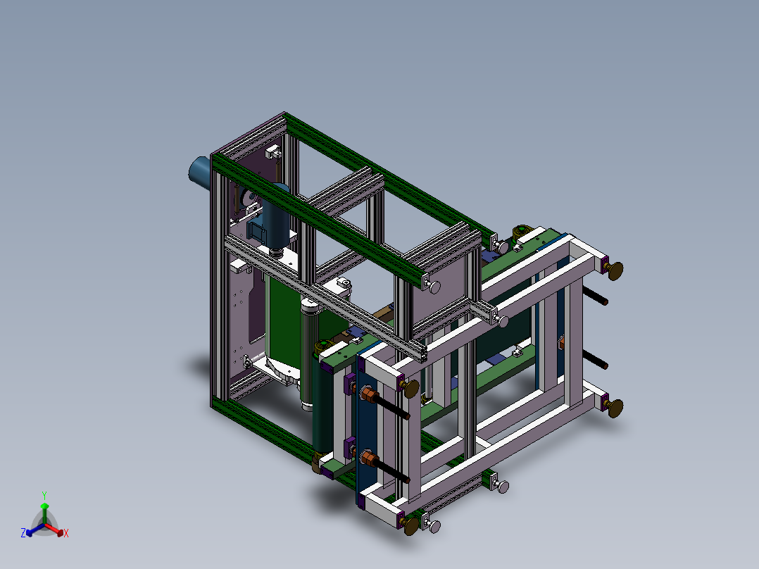 凸轮打磨机正等轴测图