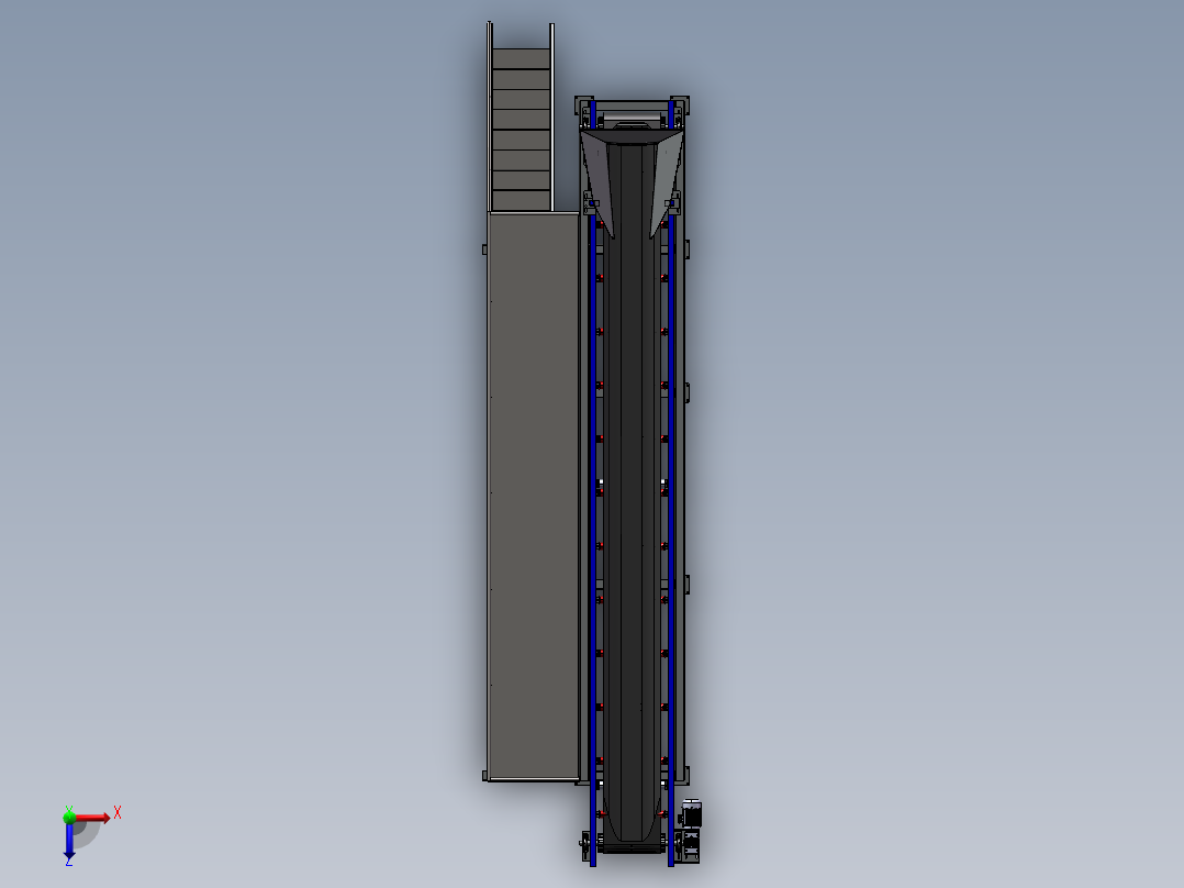 输送线输送平台俯视图