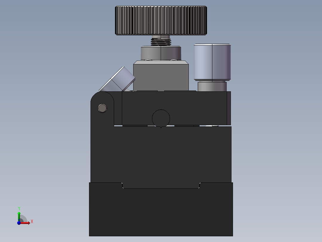 全光纤偏振控制器SW三维模型前视图
