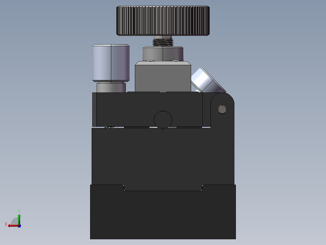 全光纤偏振控制器SW三维模型后视图