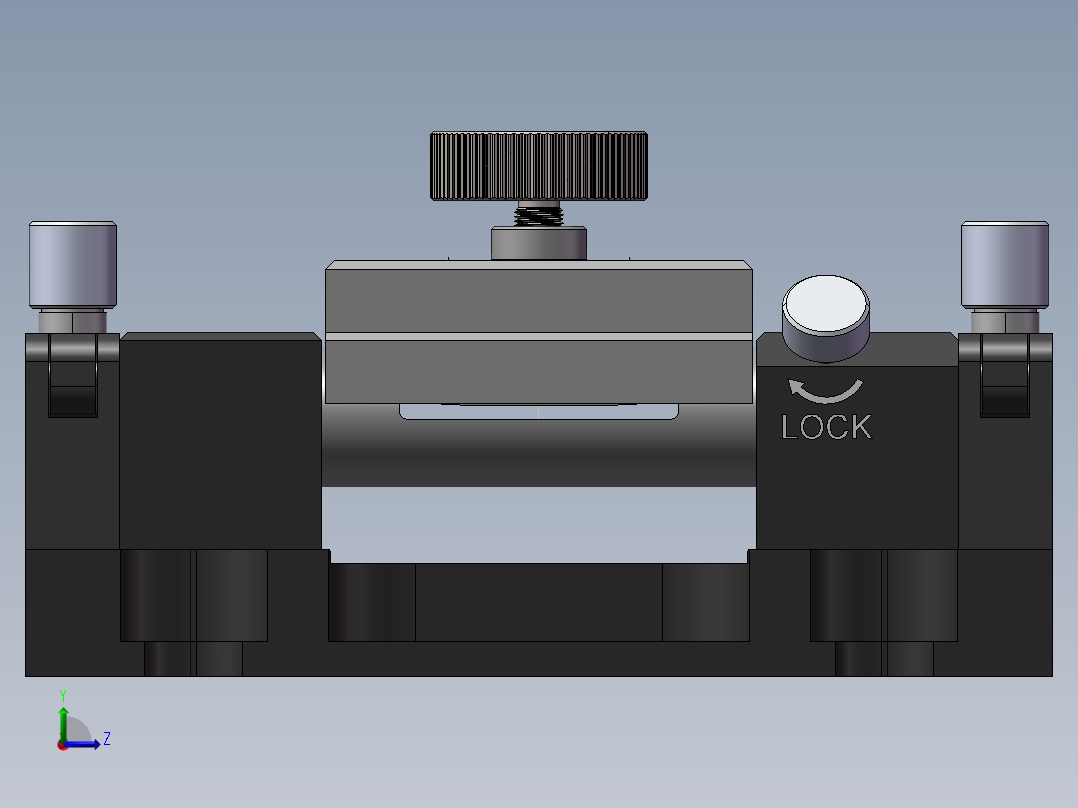 全光纤偏振控制器SW三维模型左视图