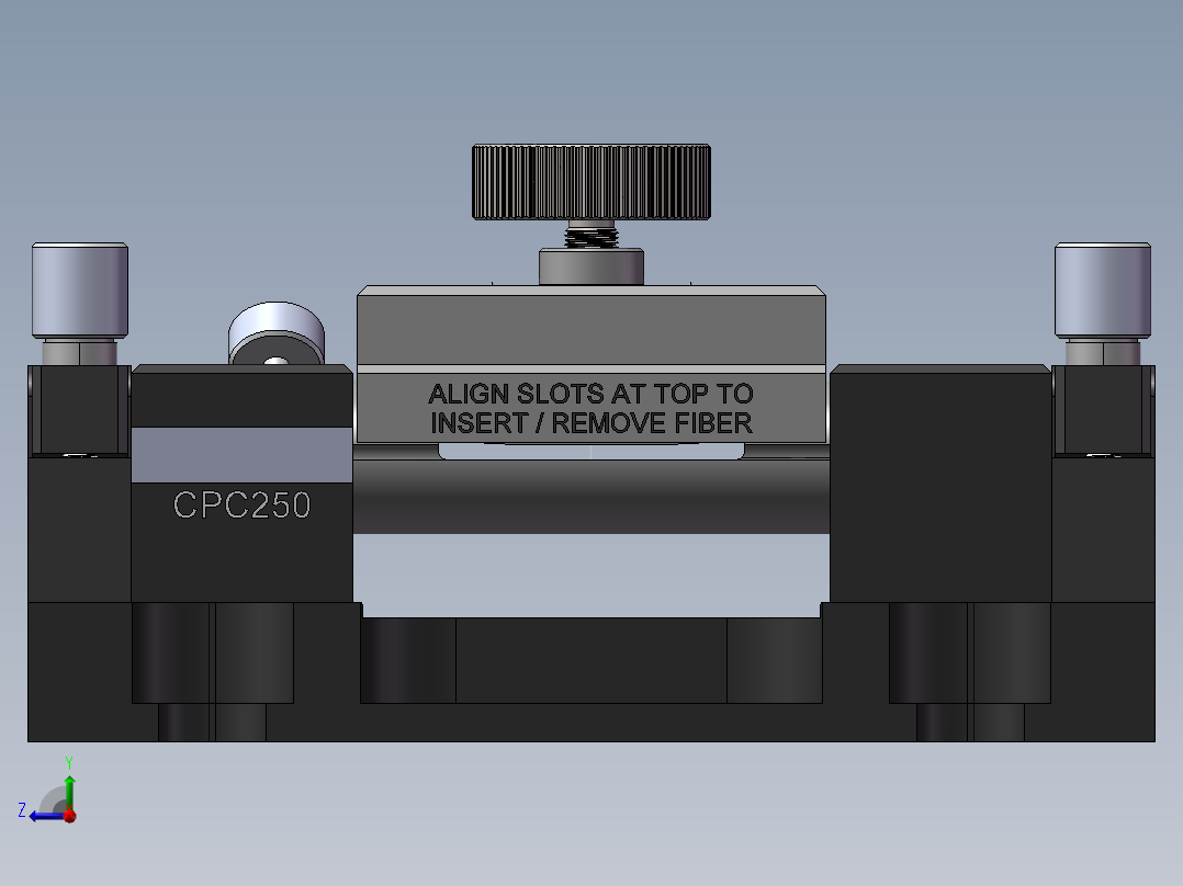 全光纤偏振控制器SW三维模型右视图