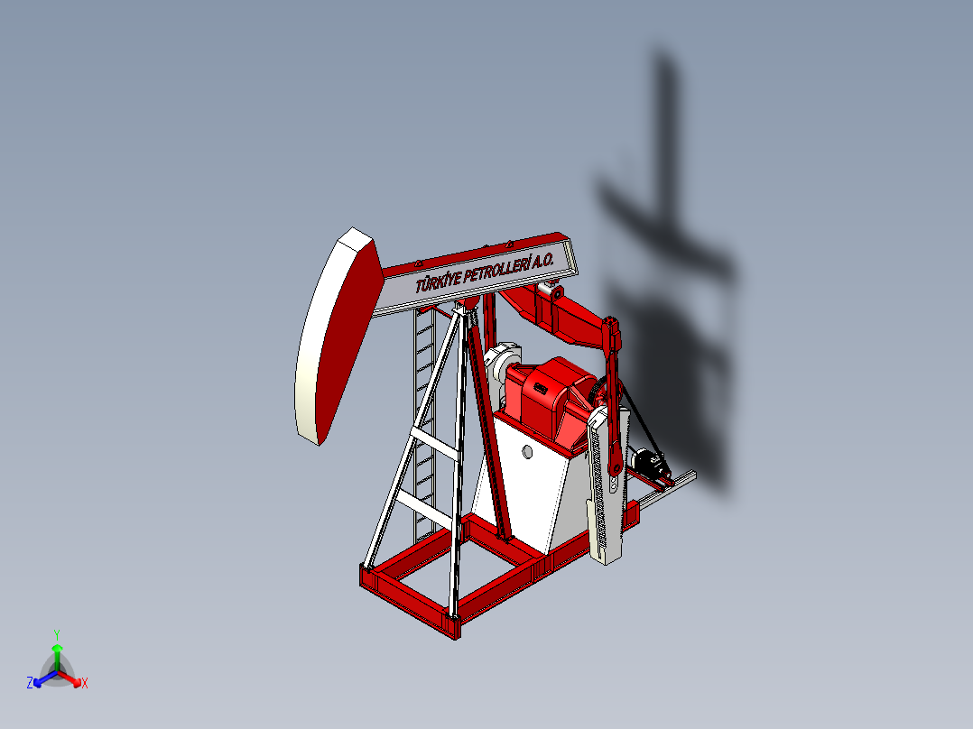 井架泵正等轴测图