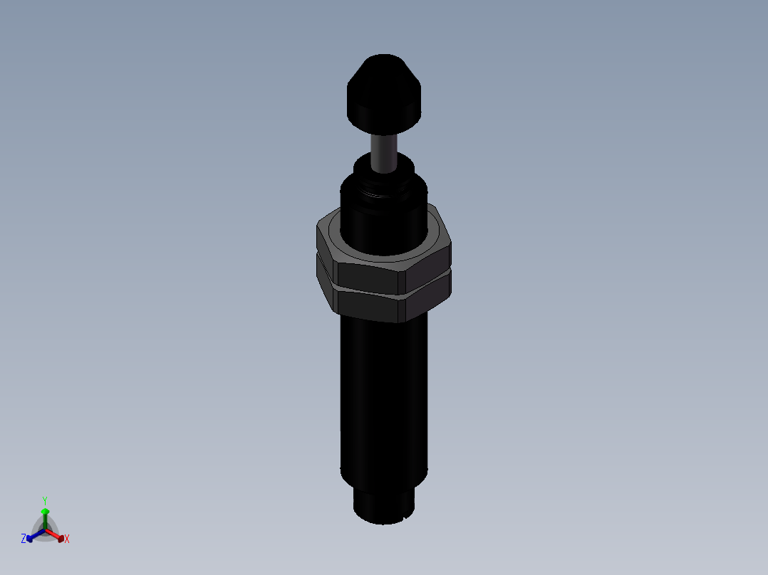 2.亚德客缓冲器正等轴测图