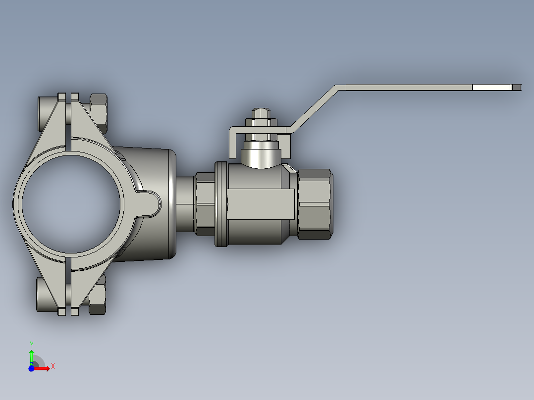 压缩空气管道系统前视图