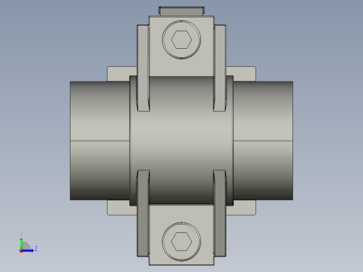 压缩空气管道系统左视缩略图