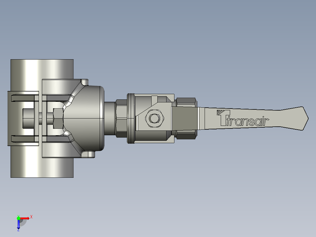压缩空气管道系统俯视图