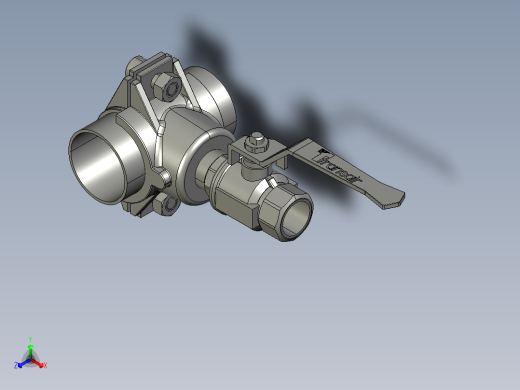 压缩空气管道系统正等轴测缩略图