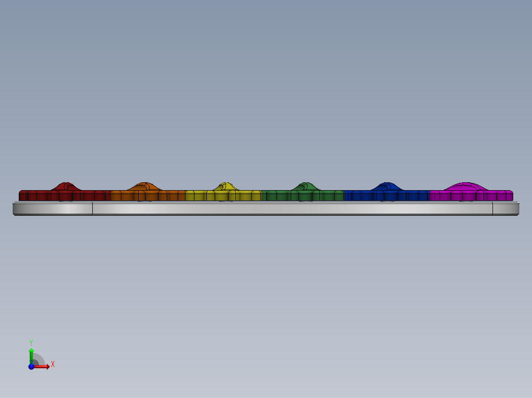 齿轮联动玩具 SW STP前视图