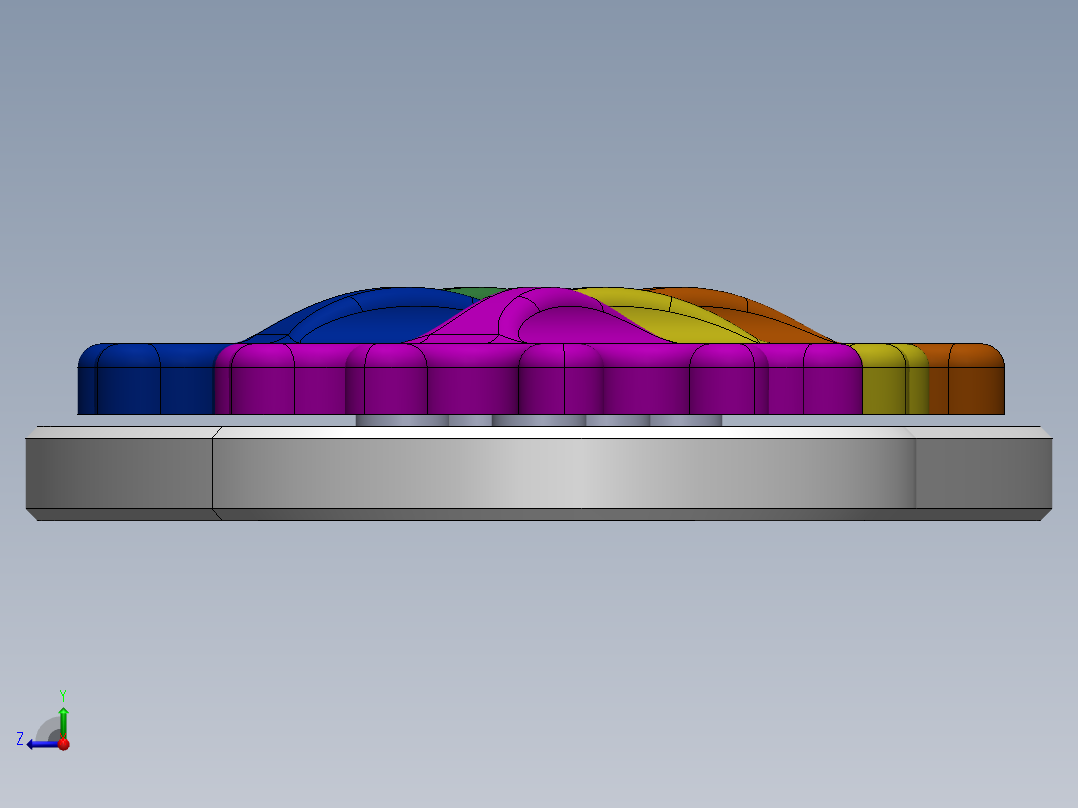 齿轮联动玩具 SW STP右视图