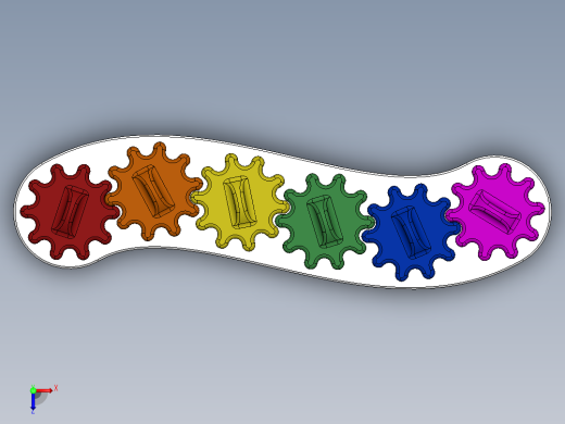 齿轮联动玩具 SW STP俯视缩略图