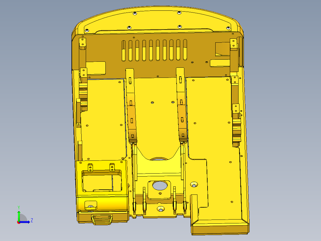 挖掘机小松360底座设计左视图