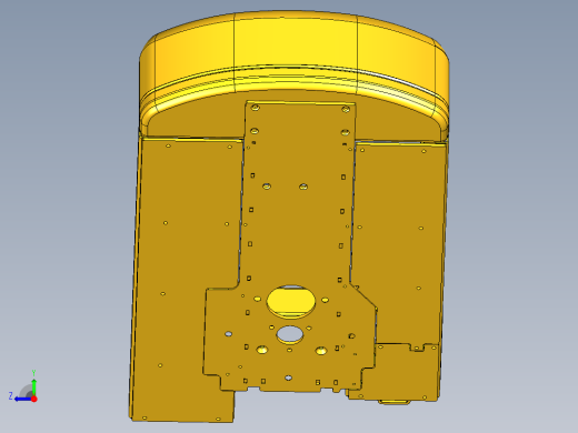 挖掘机小松360底座设计右视缩略图