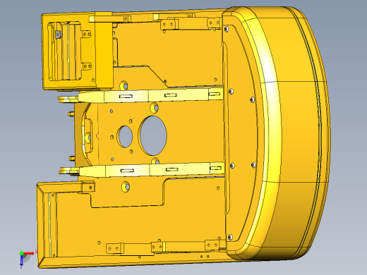 挖掘机小松360底座设计俯视缩略图