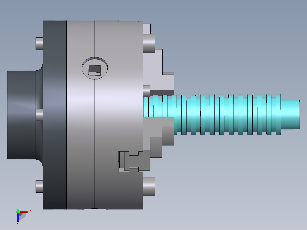压面机刀轴夹具设计俯视图