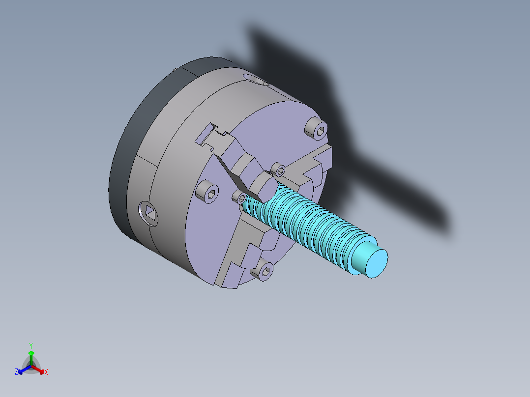 压面机刀轴夹具设计正等轴测图