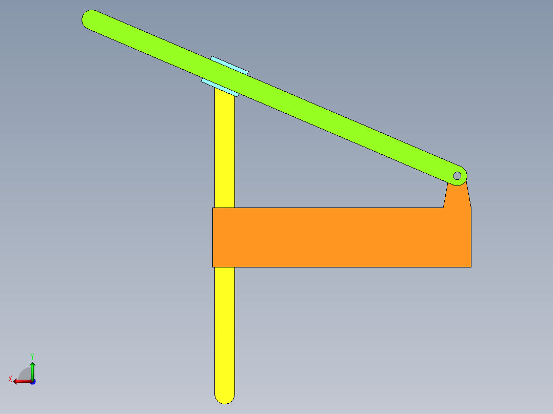 正切机构后视图
