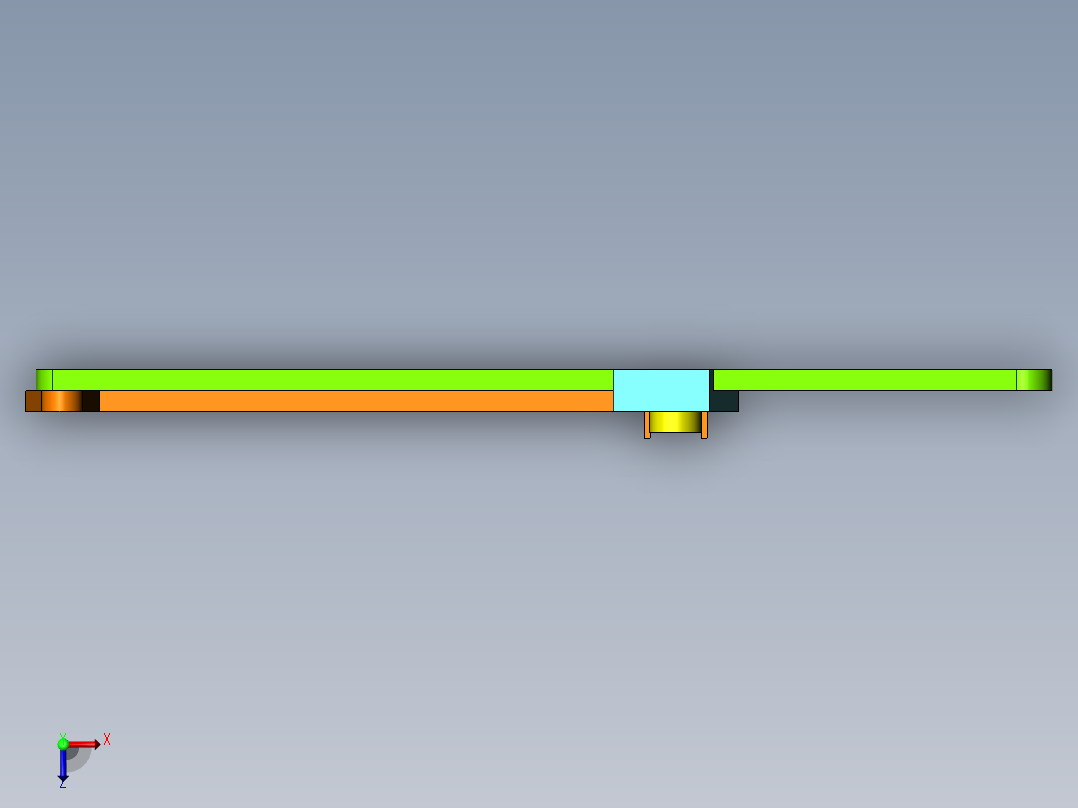 正切机构俯视图
