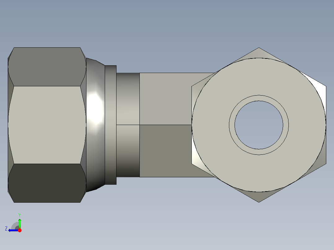 卡套式工业通用硬管接头4_s6bu-s右视图
