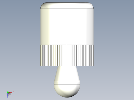 側向式定位柱(鋼材梢A)2215-3D多系列多零件图纸模型俯视缩略图