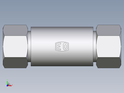 卡套式工业通用硬管接头EO_Weld_bulkhead_fitting_ESV20S71前视缩略图