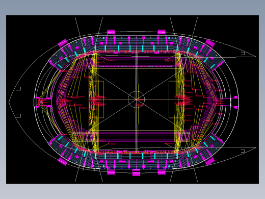 专业足球场照明设计平面图