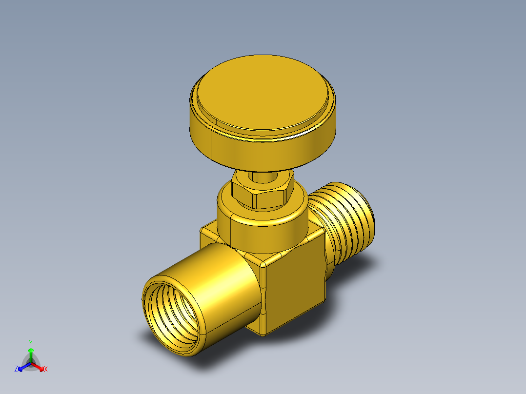 管件接头、螺纹接头、三通(67)正等轴测图