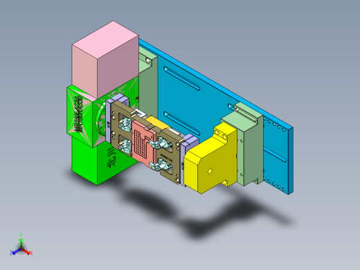 X1-笔记本CNC工装夹具三维模型CNC3-1130正等轴测缩略图