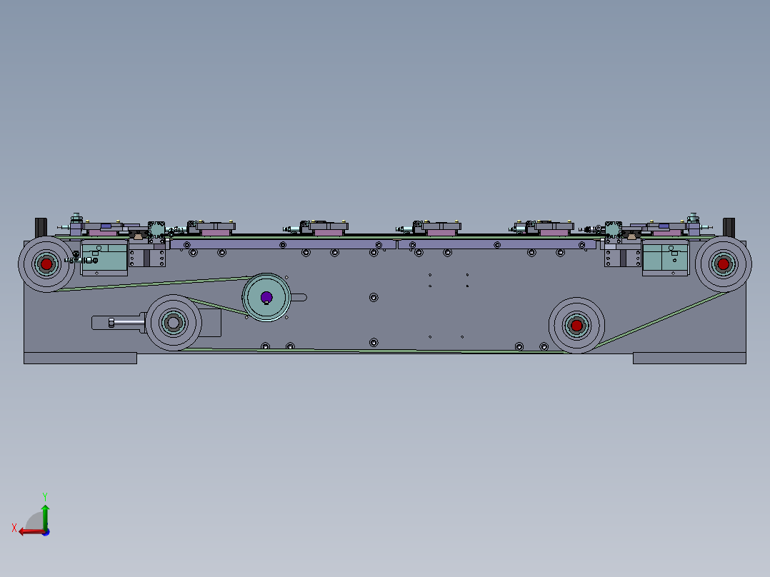 2023.02月-环形输送线sw18后视图