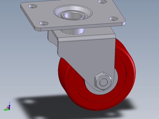 活动式工业脚轮 75x30