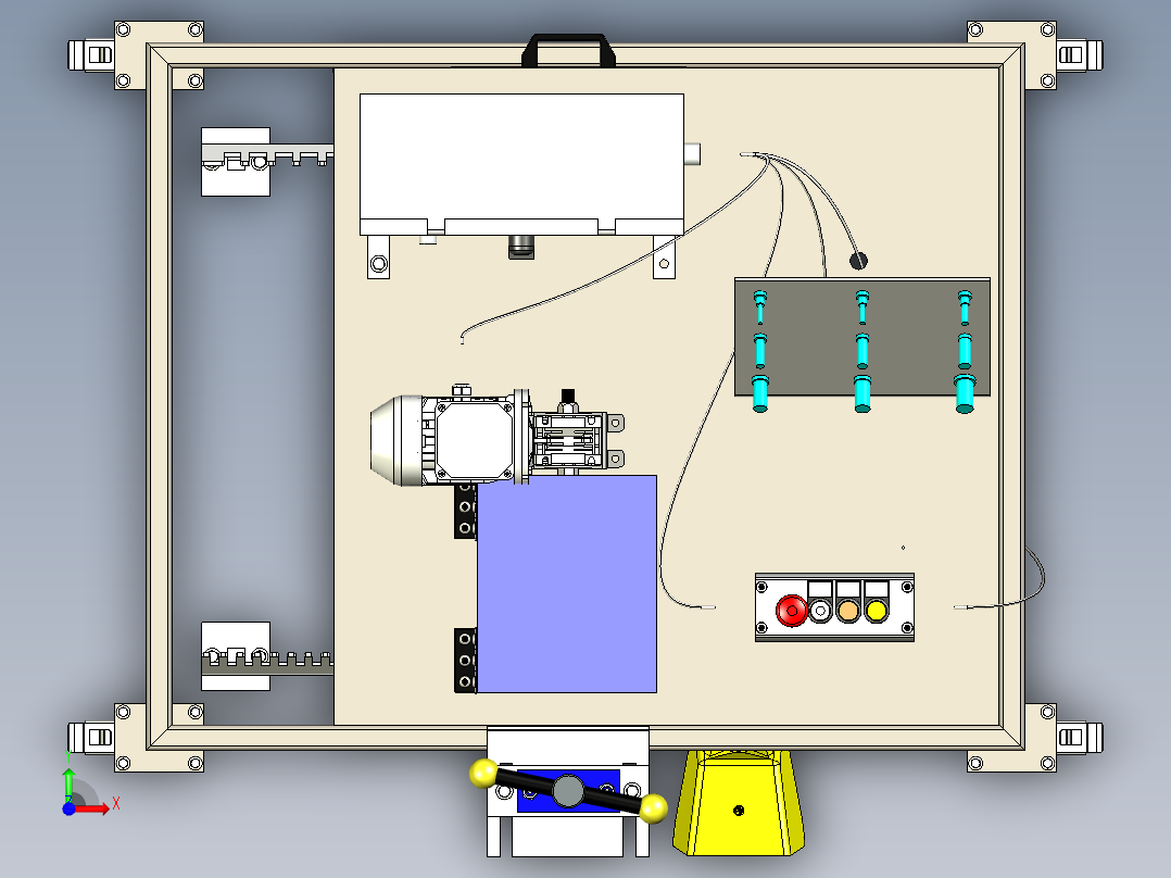 软管接头压合前视图