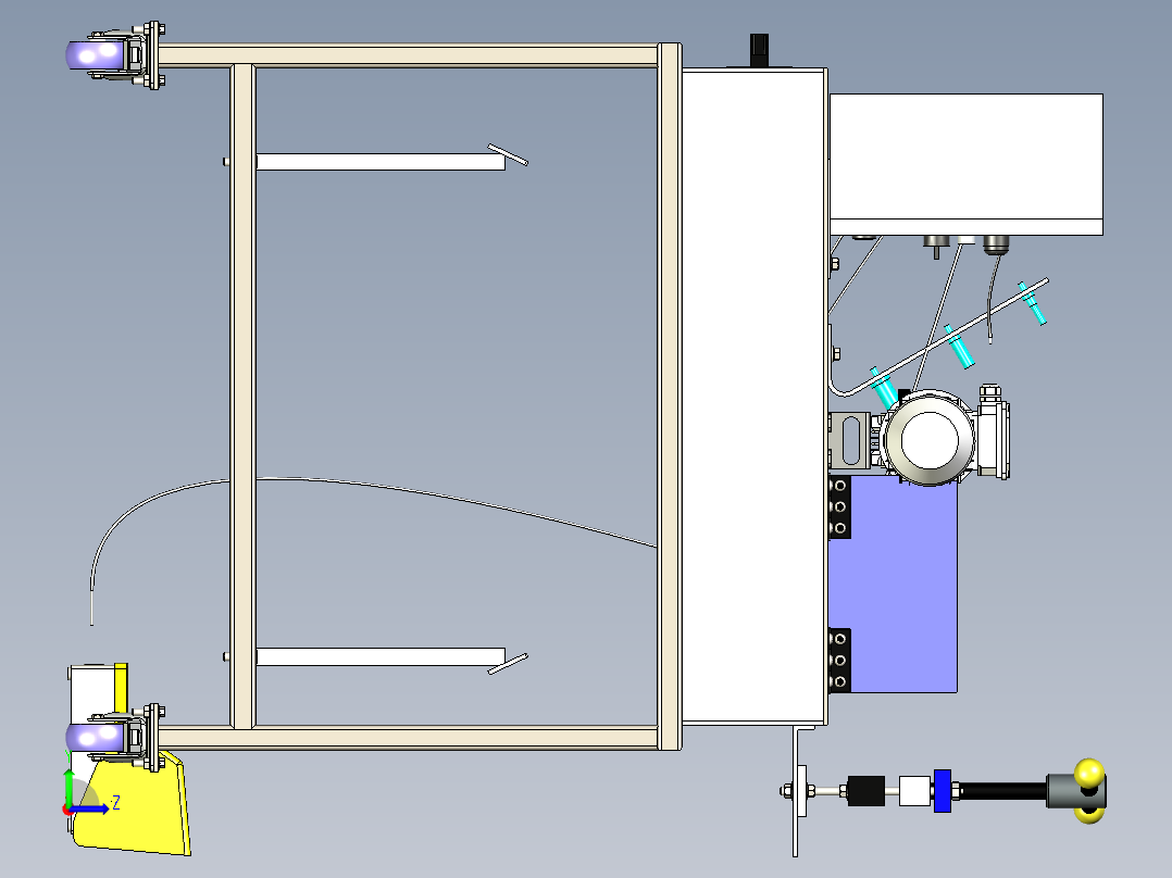 软管接头压合左视图